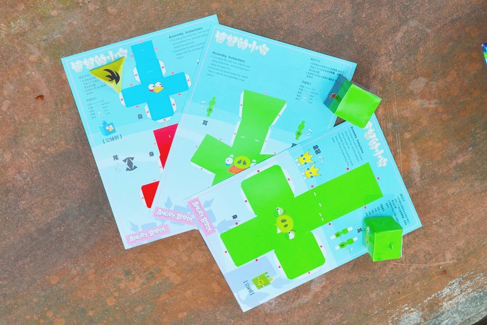 DIY Paper Angry Birds Kids' Summer Craft