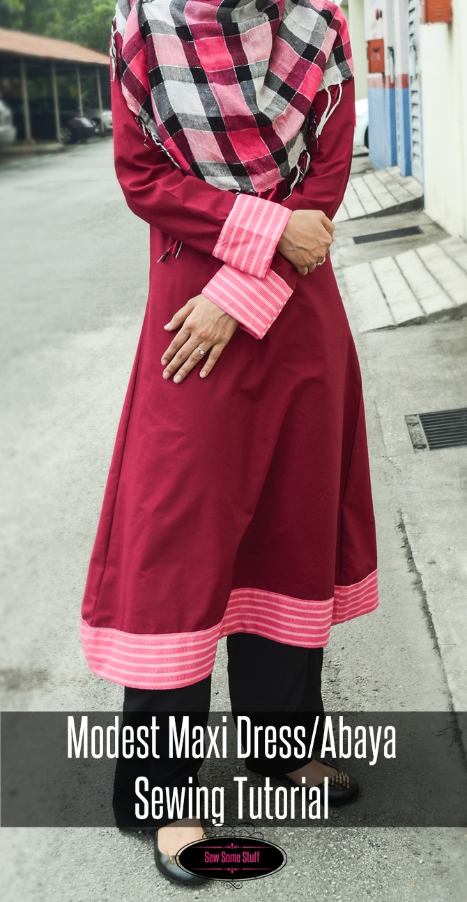 Modest Maxi Dress/Abaya Sewing Tutorial Sew Some Stuff