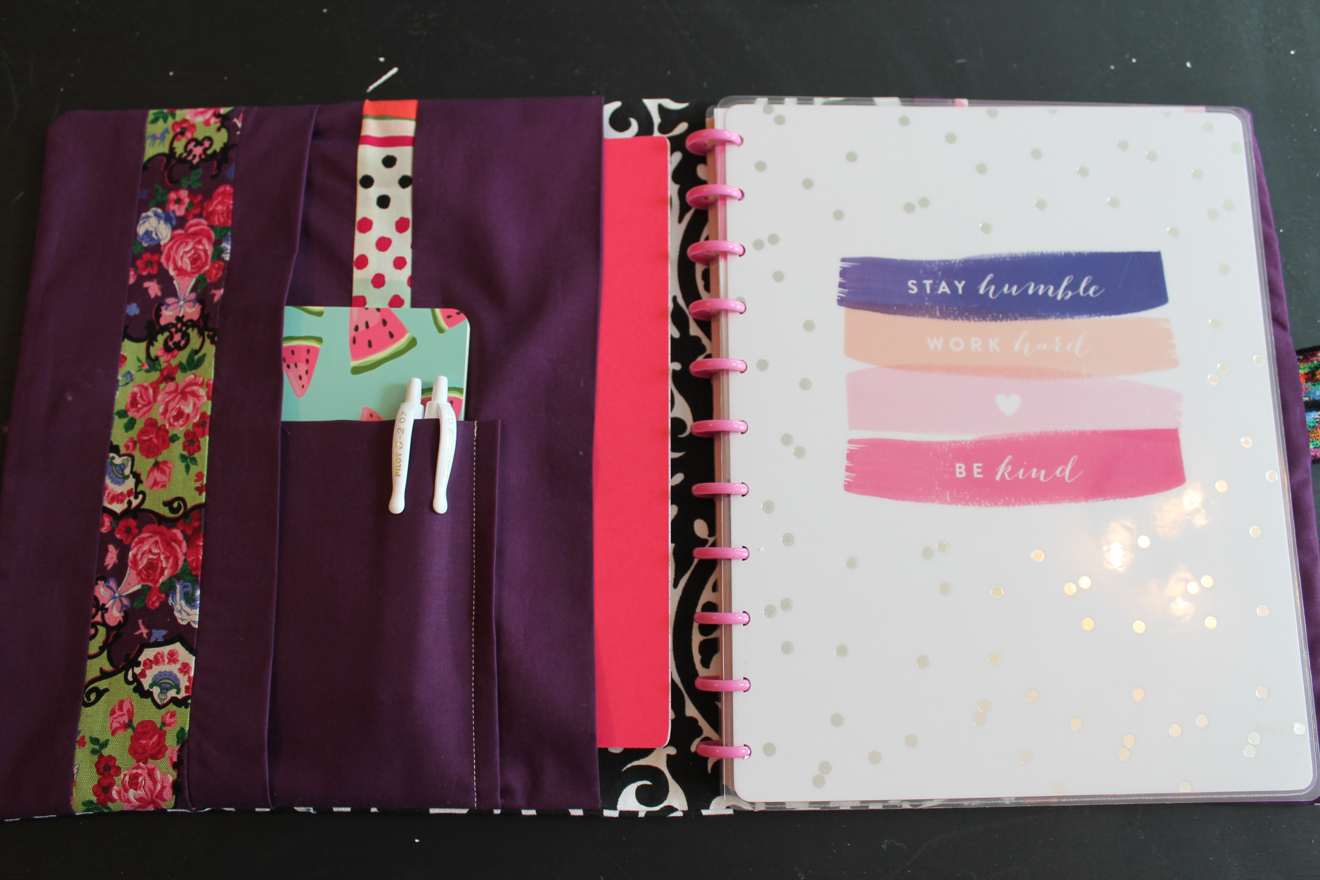 How to sew a planner cover with button tab closure Sewspire