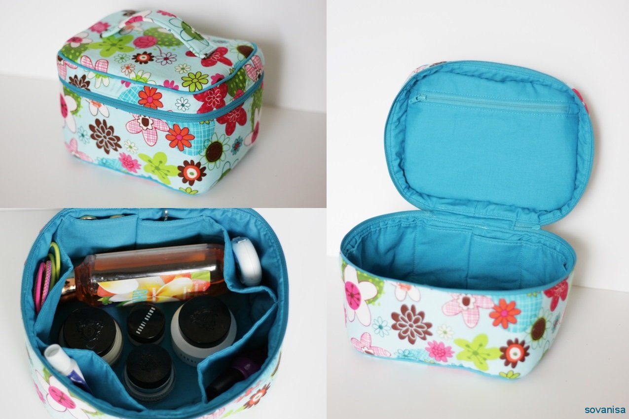 Crimson and Clover Train Cases Sew Sweetness