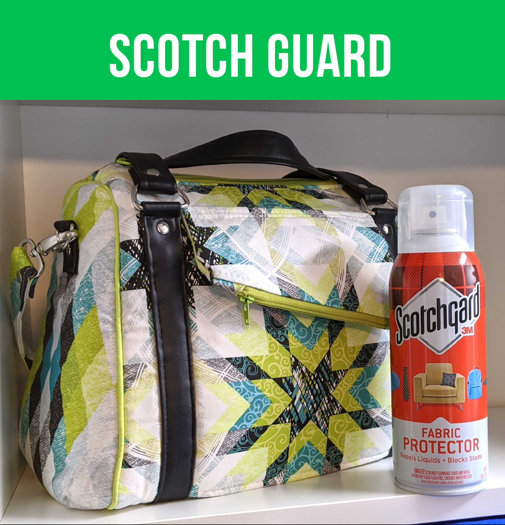 VIDEO How to Use Scotch Guard to Protect your Finished Bag Sew Sweetness