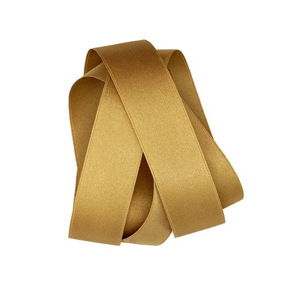 Gold Silk Satin Ribbon 100 silk Sew Vintagely
