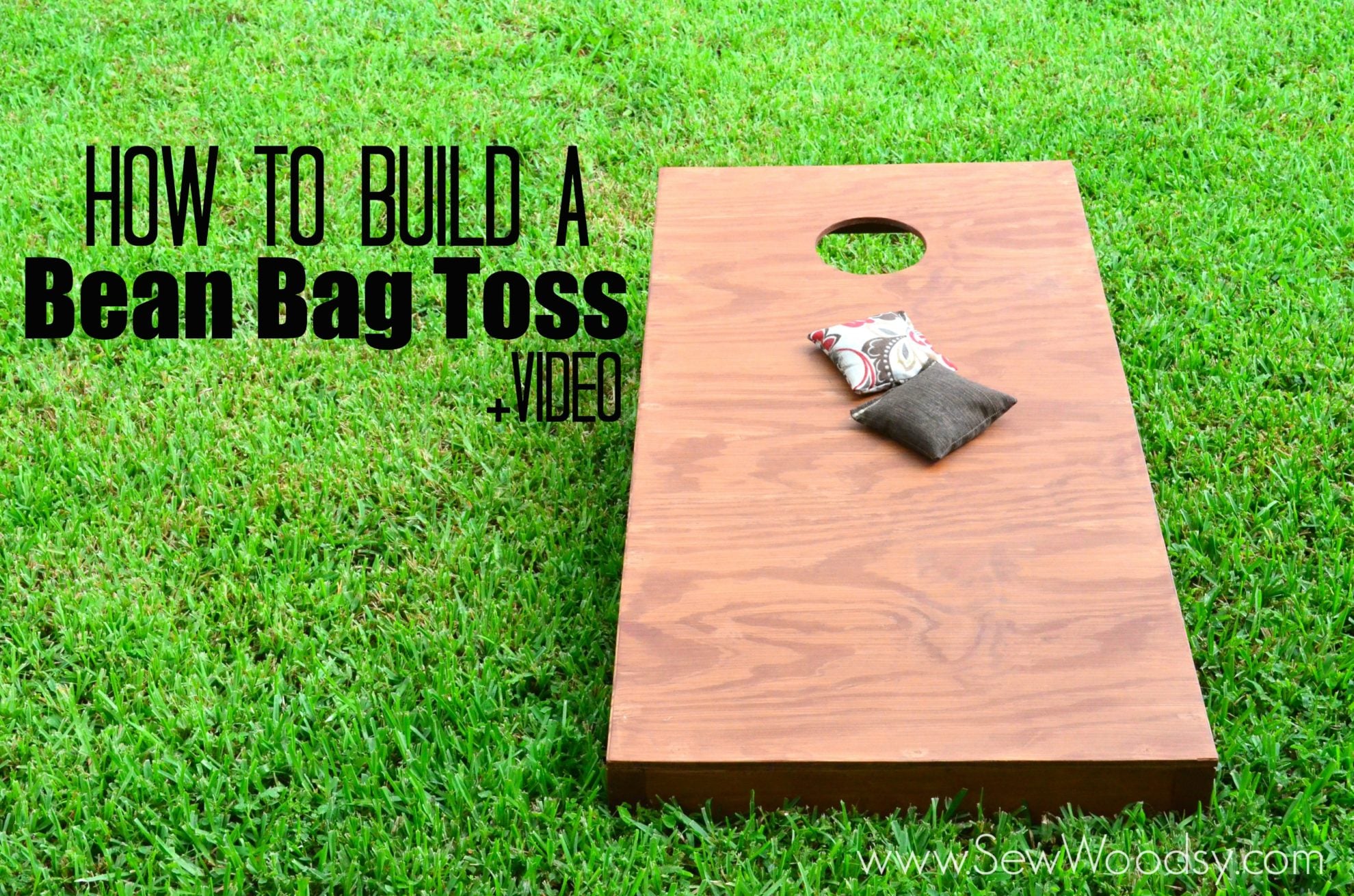 How to Build A Bean Bag Toss +Video Sew Woodsy