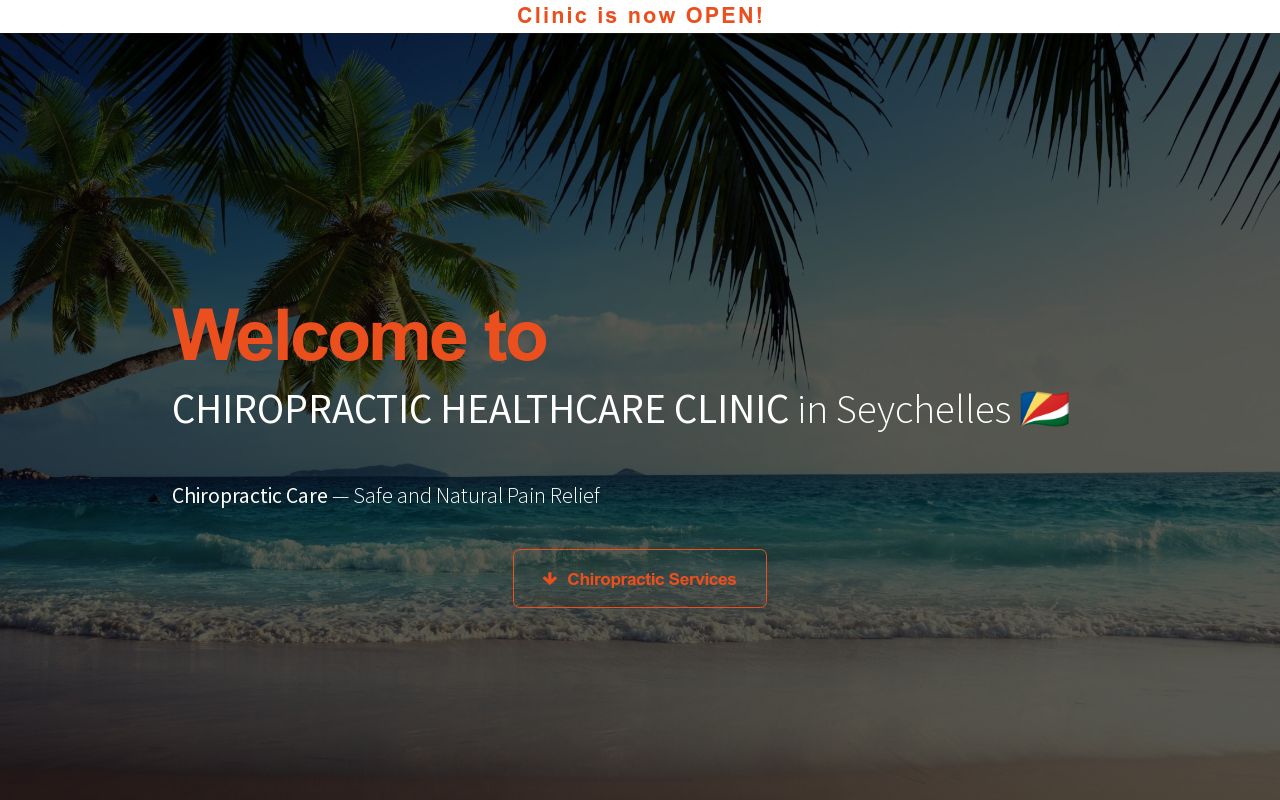 Chiropractic Healthcare Clinic in Seychelles — Pain Relief Without