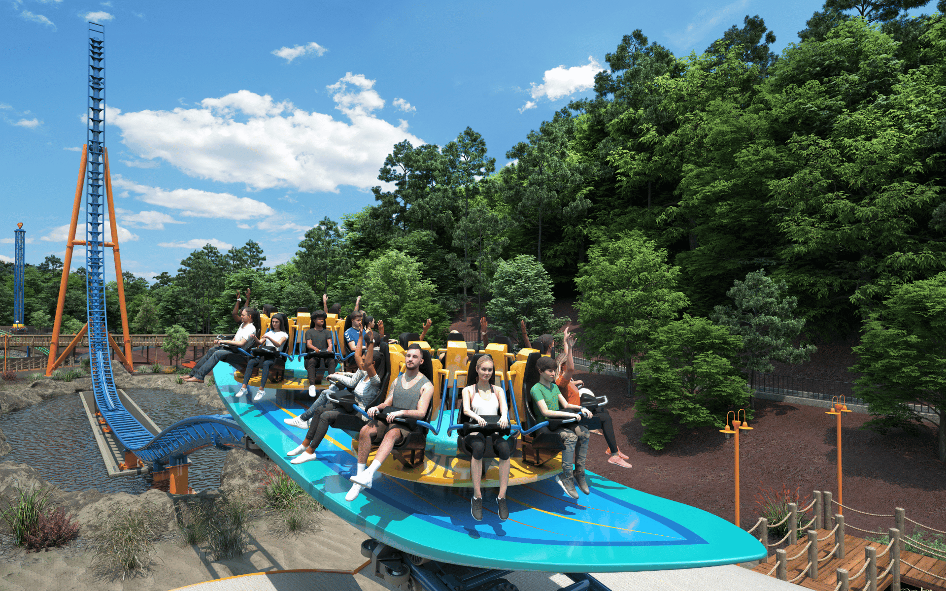 Surfer Six Flags Over