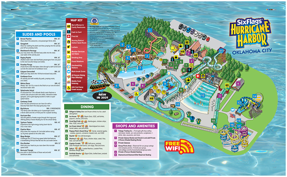 Park Map Hurricane Harbor OKC