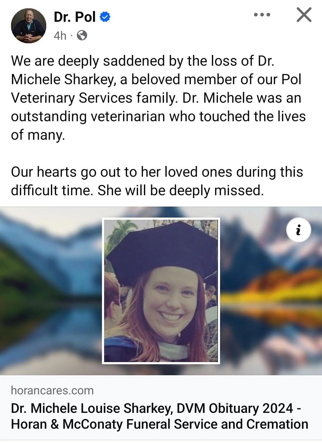 Dr. Michele Sharkey's college friend reveals the cause of her death.