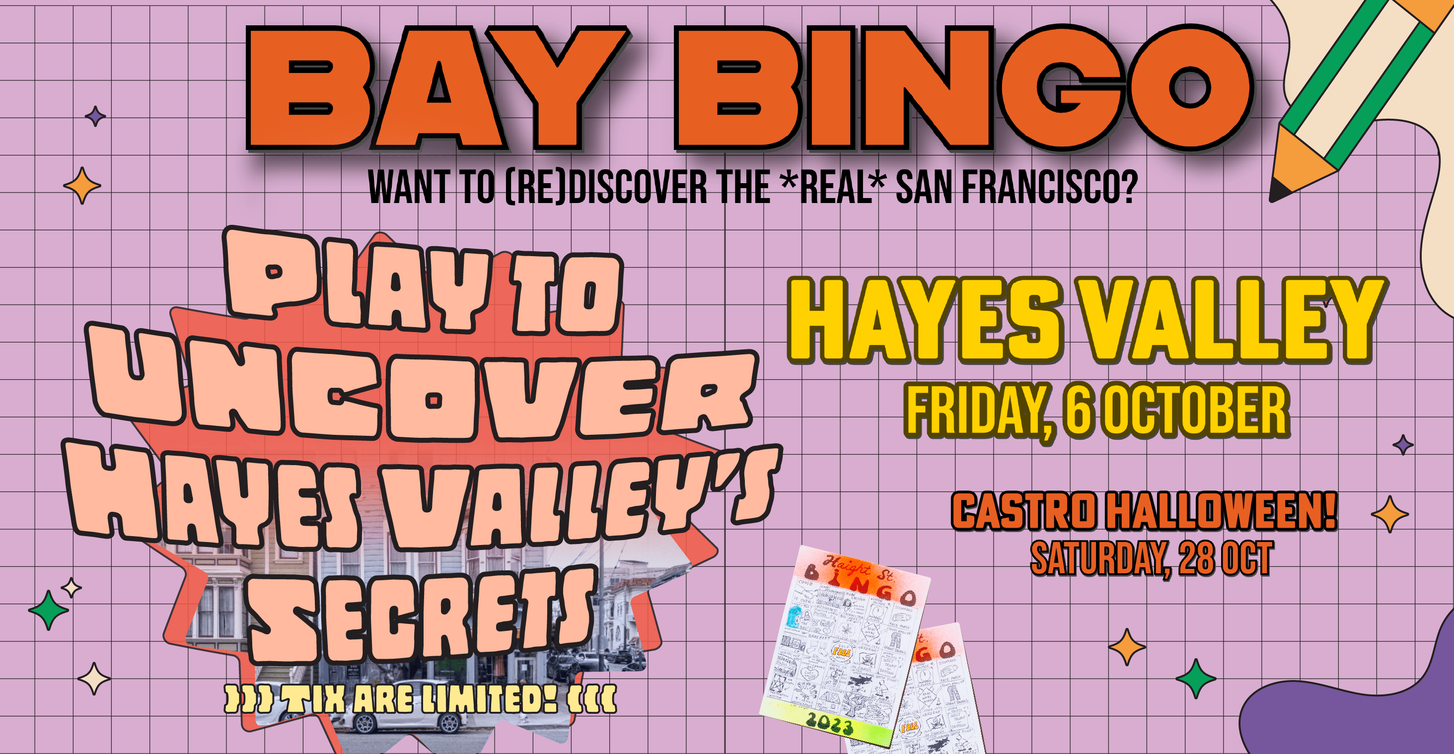 "Bay Bingo" Hayes Valley Neighborhood Crawl + Cupcake Party (SF)
