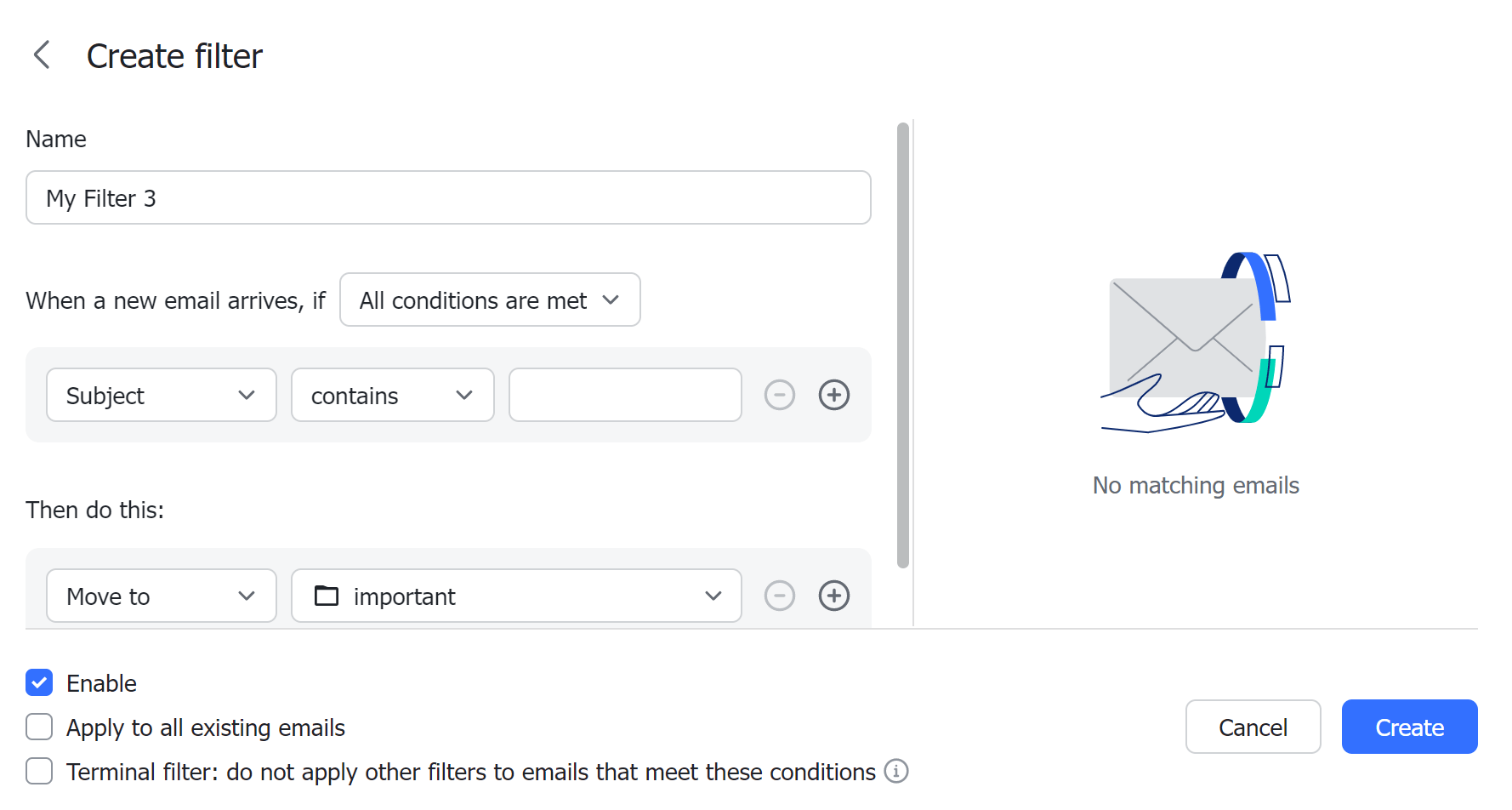 How to create and manage filters?