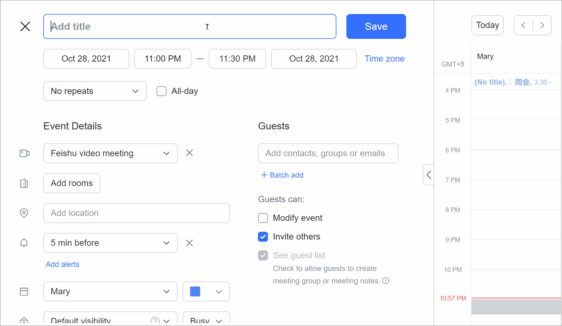 Create and manage public calendars