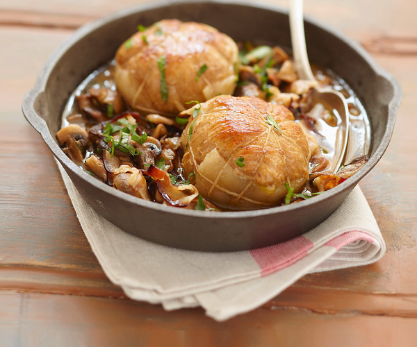 Recette de Cyril Lignac Paupiettes de veau aux champignons