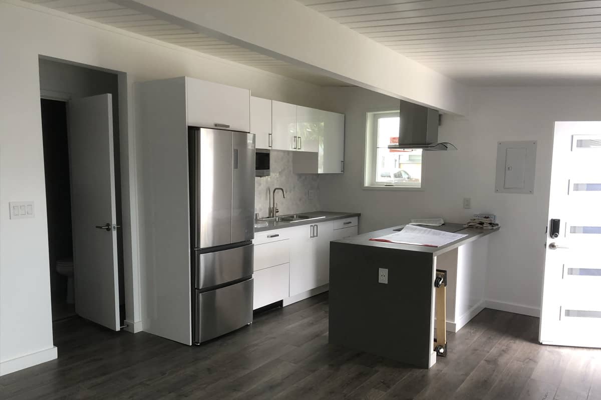 Garage conversion in Menlo Park 650 sq ft. ADU SFbay ADU