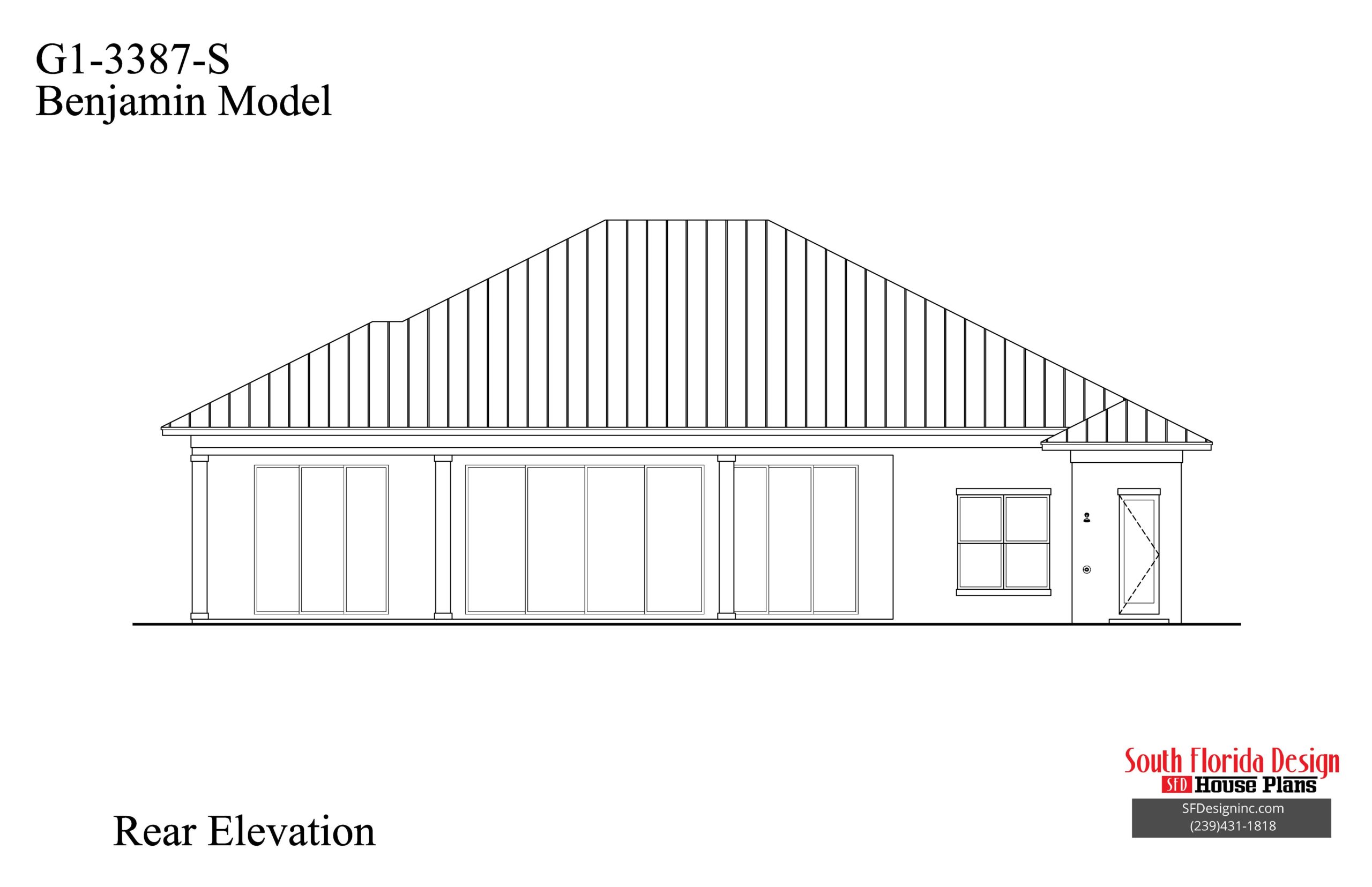 South Florida Design Benjamin House Plan (G13387S)
