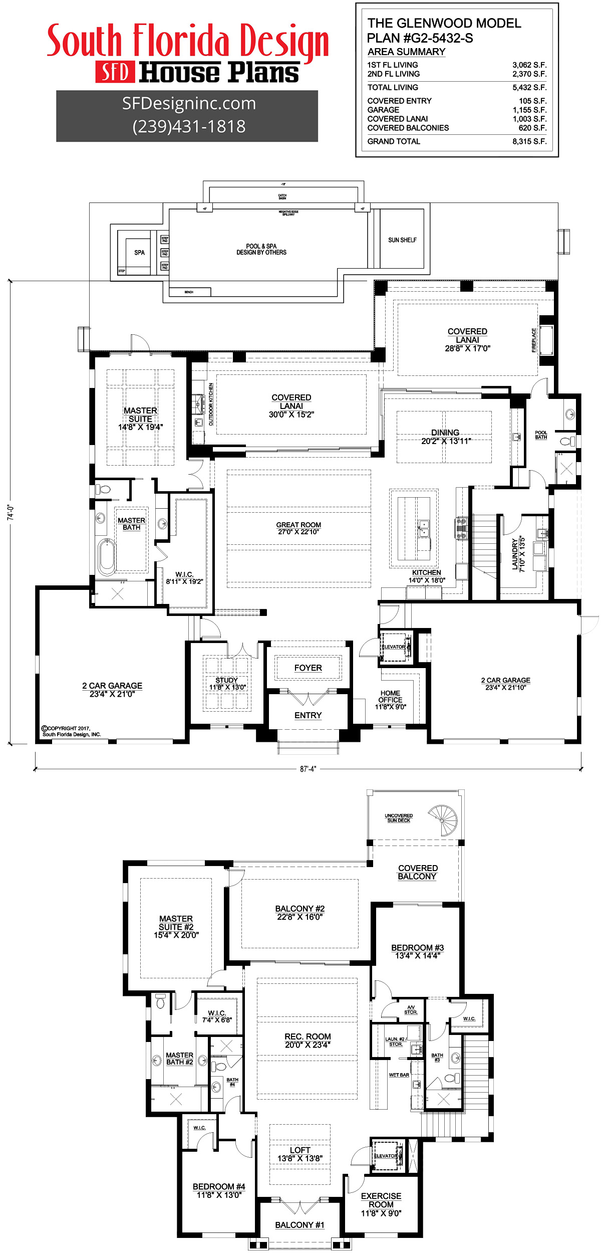 South Florida Design Glenwood House Plan (G25432S)