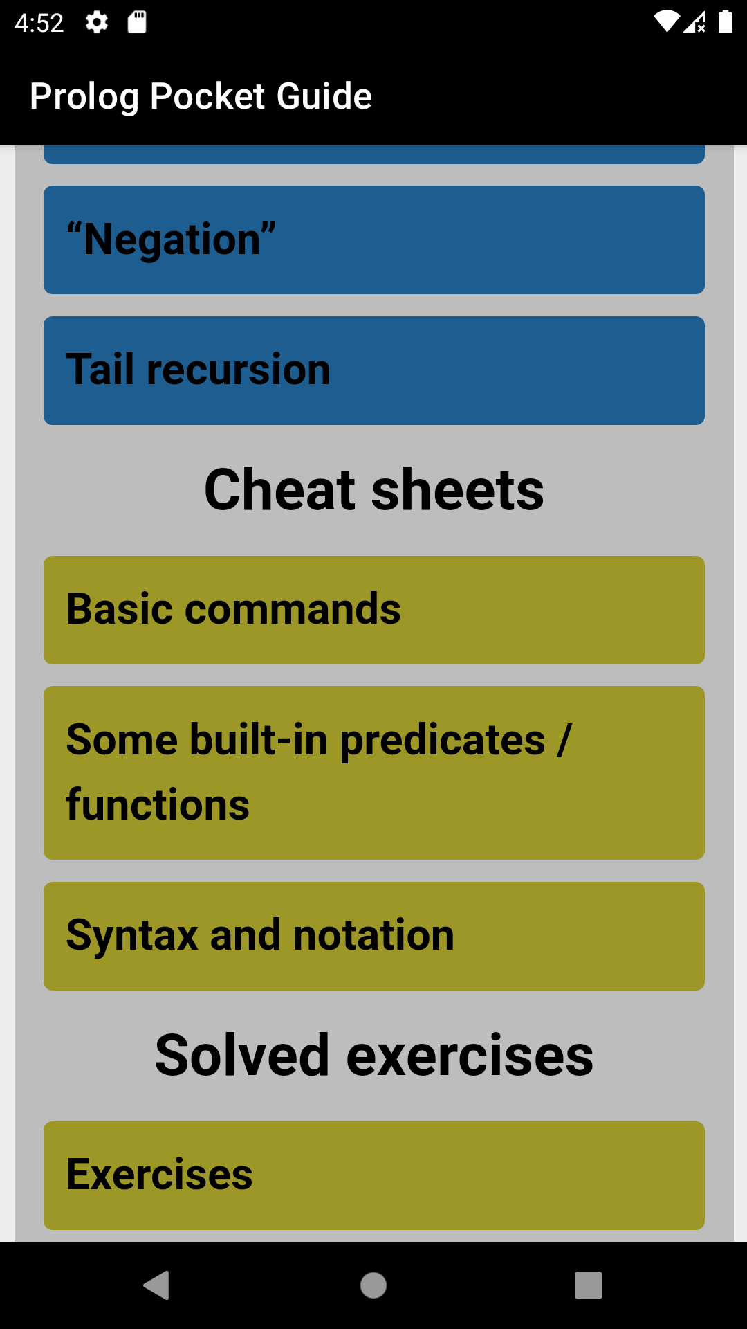 Prolog Pocket Guide Prolog Learning App
