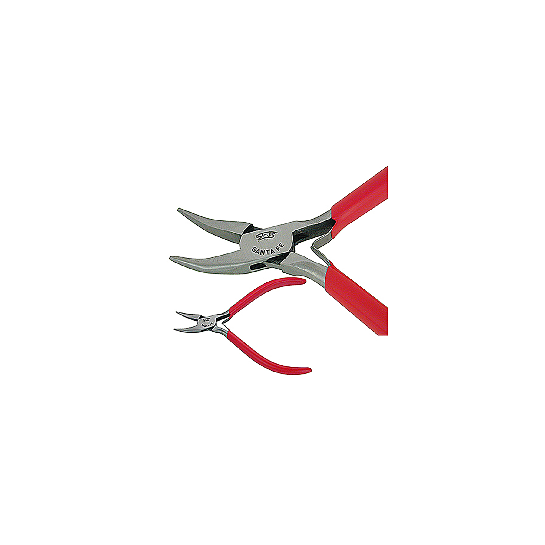 5" Smooth Bent Chain Nose German Plier w/Box Joint & Double Leaf Spring