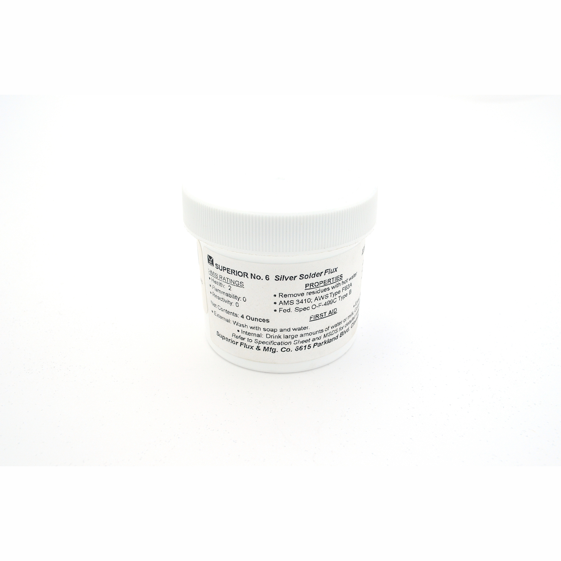 Superior No. 6 Silver Brazing Flux Santa Fe Jewelers Supply Santa