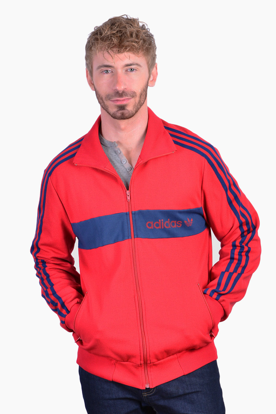 Fred Perry Vintage Track Jacket Size M Brick Vintage