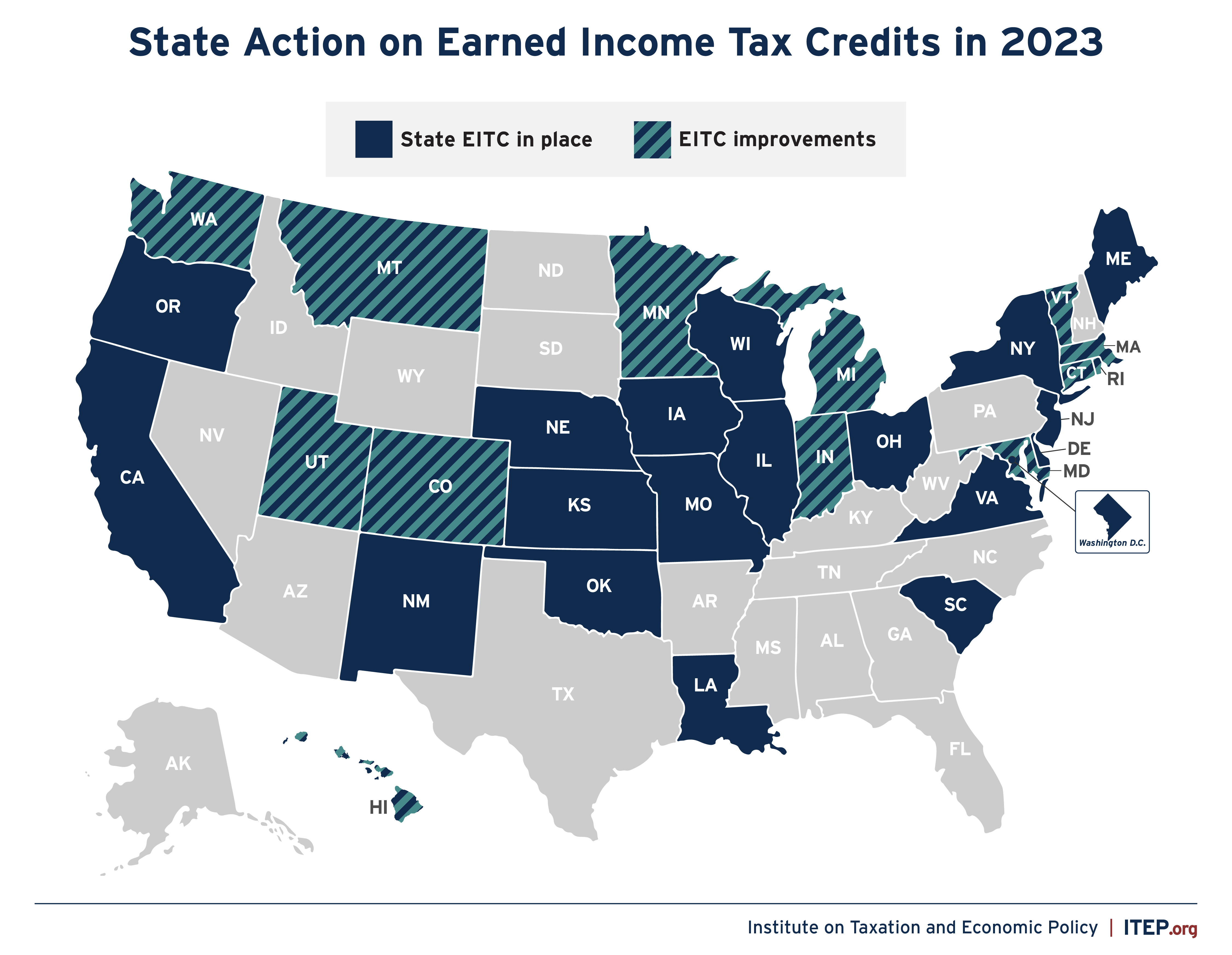 State Action on Child Tax Credits and Earned Tax Credits in 2023