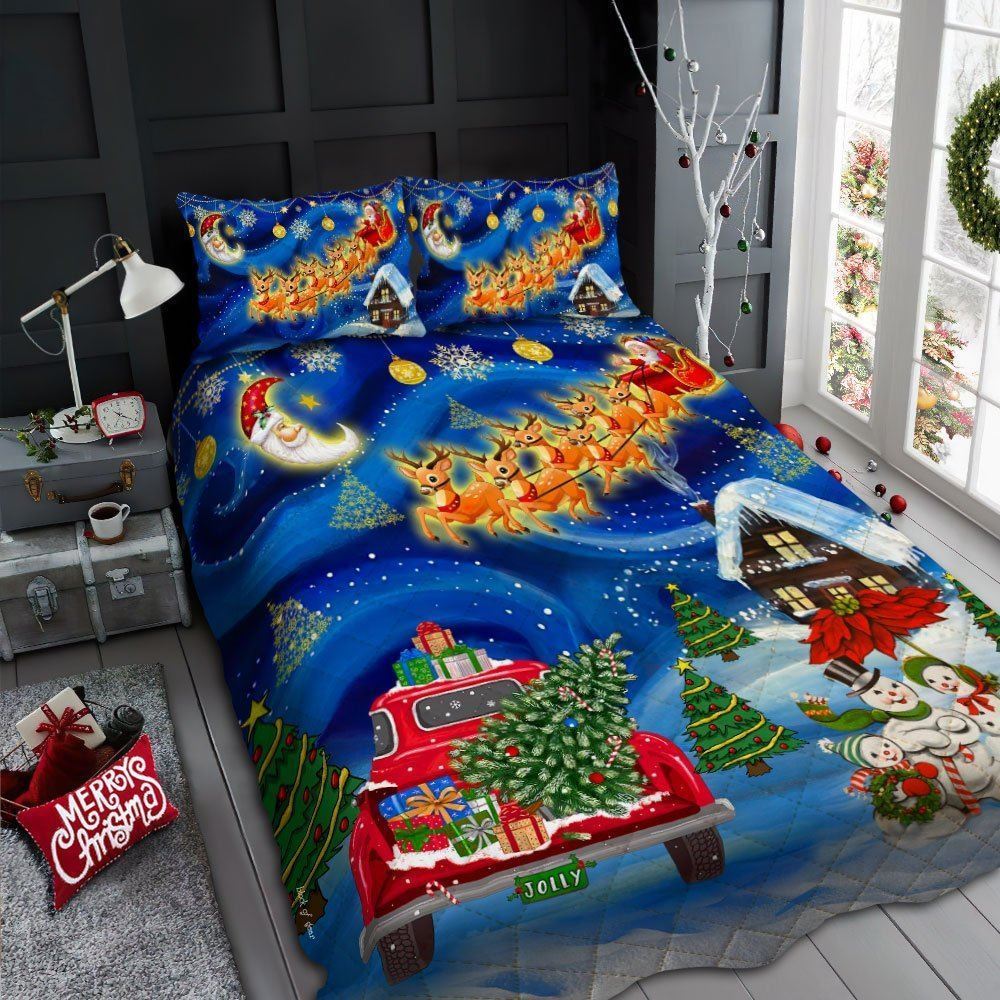 Christmas Quilt Bedding Set Giftcustom