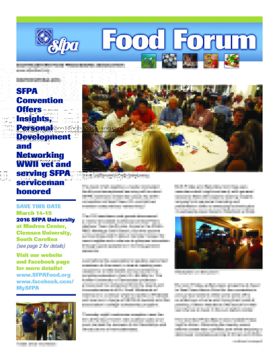 Southeastern Food Processors Association News & Publications