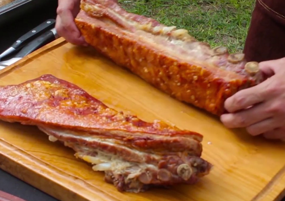 Como hacer una panceta en caja china SF PARRILLAS