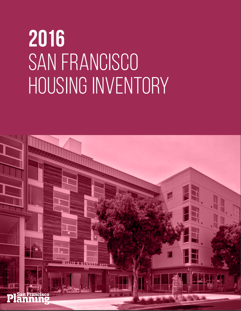 Housing Inventory 2016 SF Planning