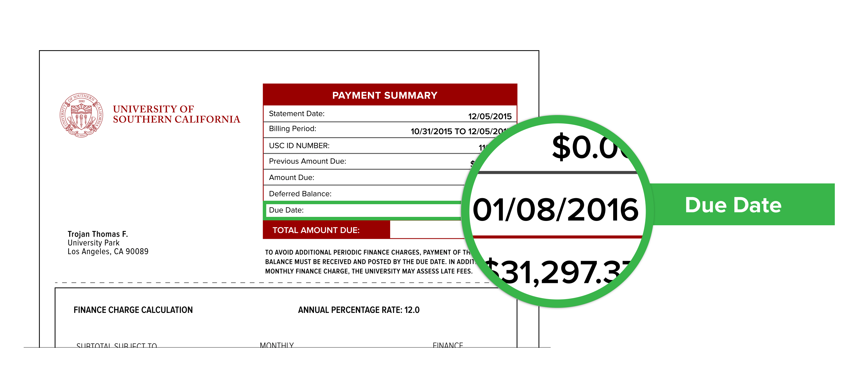 Understand Your Bill Student Financial Services USC