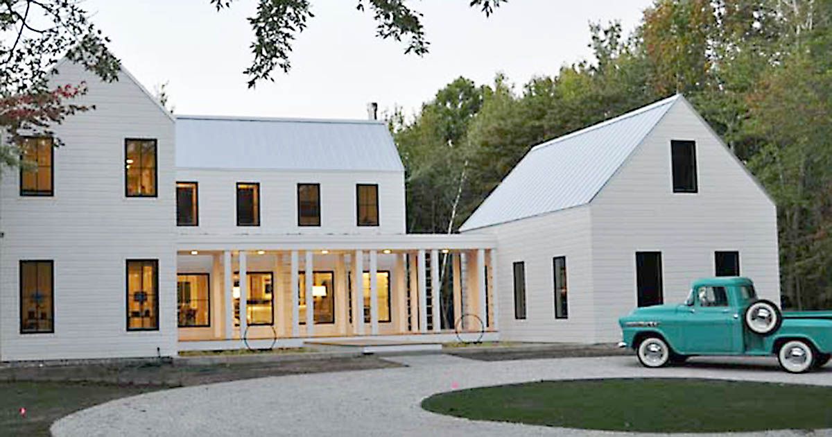 Michigan Farmhouse was inspired by barns.