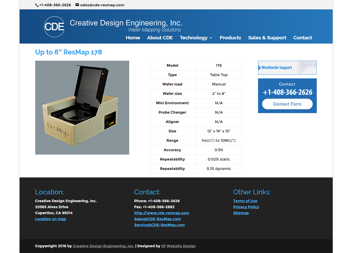 Creative Design Engineering Technology Website Desing