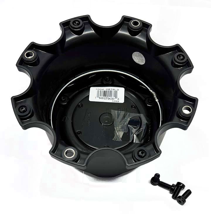 Fuel Center Cap Matte Black W/ Black Logo 8x6.5/8x170mm Tall Fuel 1004