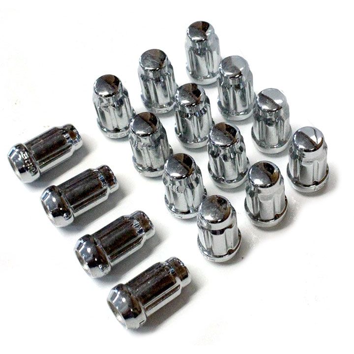 Chrome Golf Cart Lug Nuts 1/2 In.20 4Lug Kit (16 Pack) Msa DF54012S