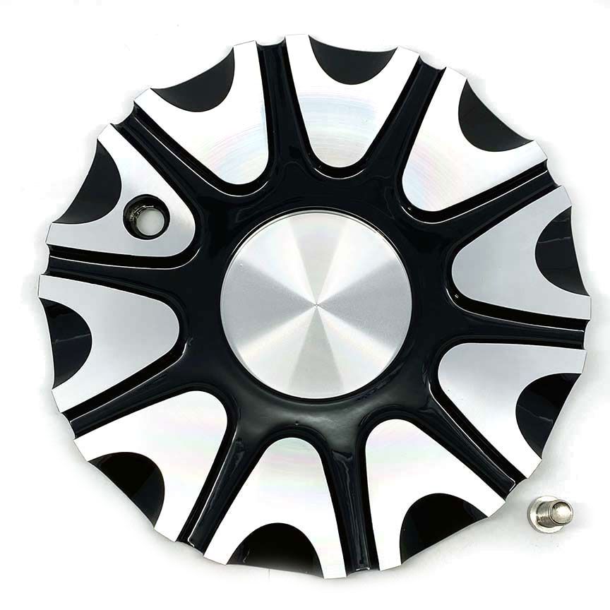 Platinum Wheels Black 408 Mogul Rim Center Hub Cap 5x114/120/4.50/4.72