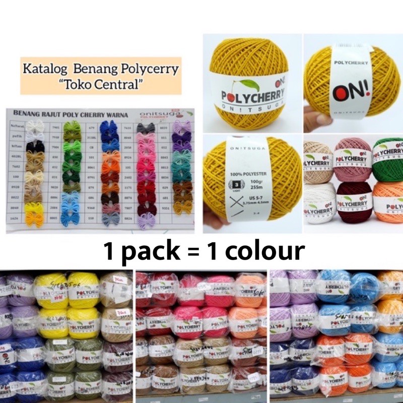 Jual benang rajut polycherry onitsuga Terbaru | Lazada.co.id