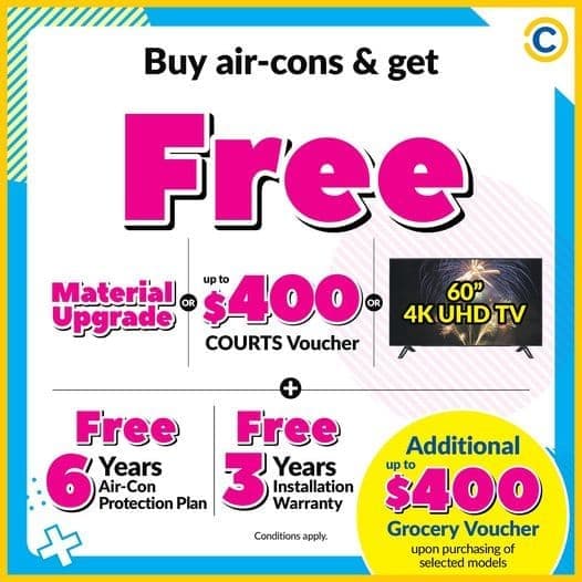 23 Mar 2021 Onward COURTS Exclusive Aircon Promotion SG