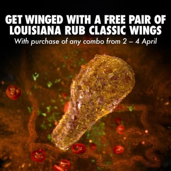 24 Apr 2021 Wingstop Good Friday Weekend Promotion SG