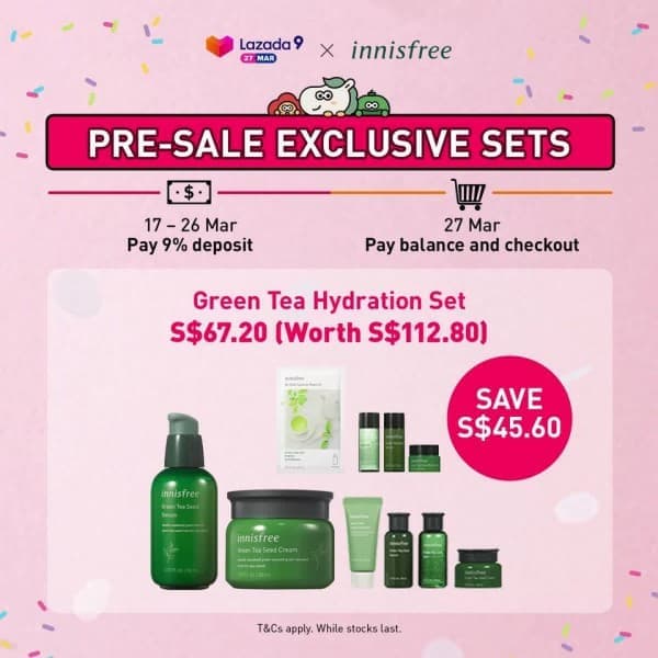 27 Mar 2021 Innisfree PreSale Exclusive Sets on Lazada