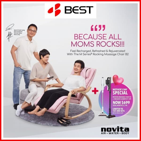 8 May 2021 Onward BEST Denki 2In1 Rocking Massage Chair Promotion