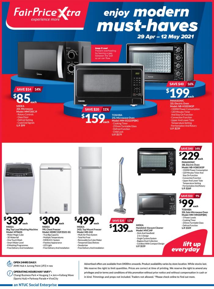 29 Apr12 May 2021 FairPrice Xtra Electrical Appliances Promotion SG