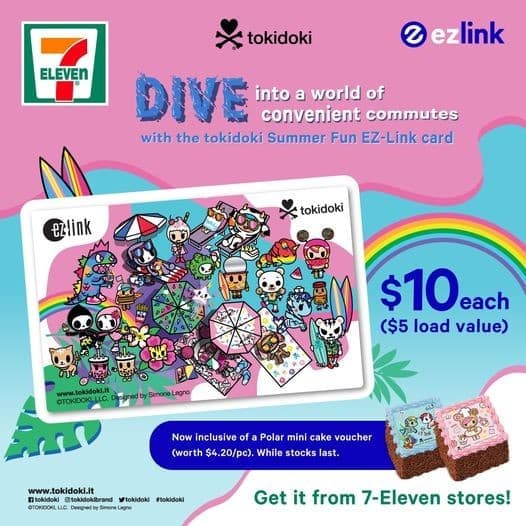 14 Jun 2021 Onward Tokidoki Summer Fun Ezlink Card Promotion at 7