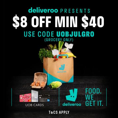 3 Jul 2021 Onward Deliveroo UOB Card July Promo Code Promotion SG