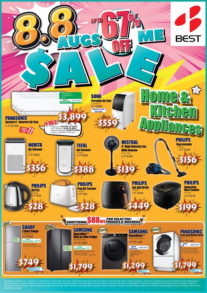 310 Aug 2021 BEST Denki 8.8 Sale