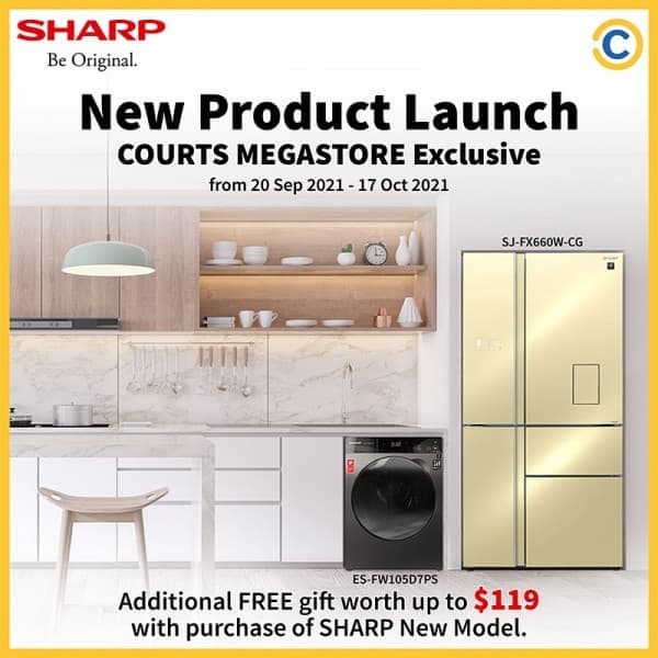 27 Sep17 Oct 2021 COURTS SHARP Exclusive New Product Launch Promotion