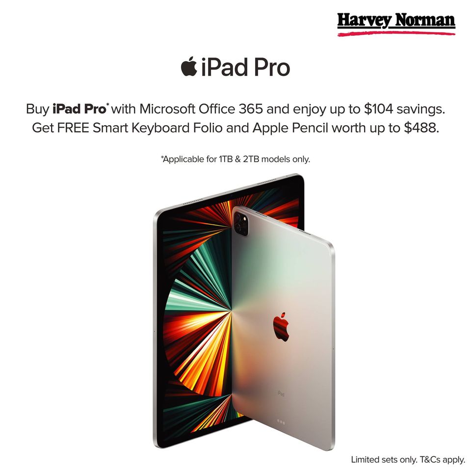 21 Oct 2021 Onward Harvey Norman iPad Pro Promotion SG