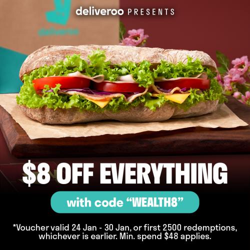 2430 Jan 2022 Deliveroo 8 OFF Promo Code Promotion SG