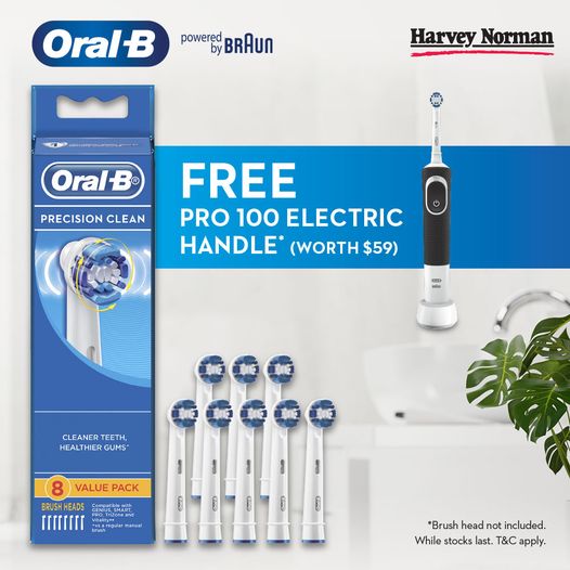 2 Mar 2022 Onward Harvey Norman FREE Pro 100 Electric Toothbrush