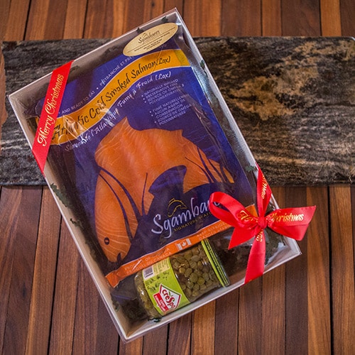 Smoked Salmon (Lox) Gift Box Sgambaros Signature Seafoods Inc