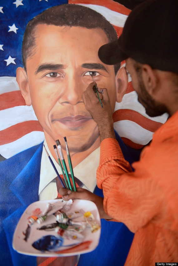 Painting Obama
