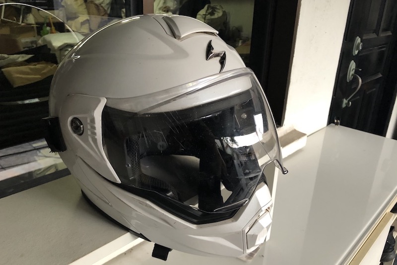 Postmortem of the crash helmet Scorpion ADX1 modular Ramblings of