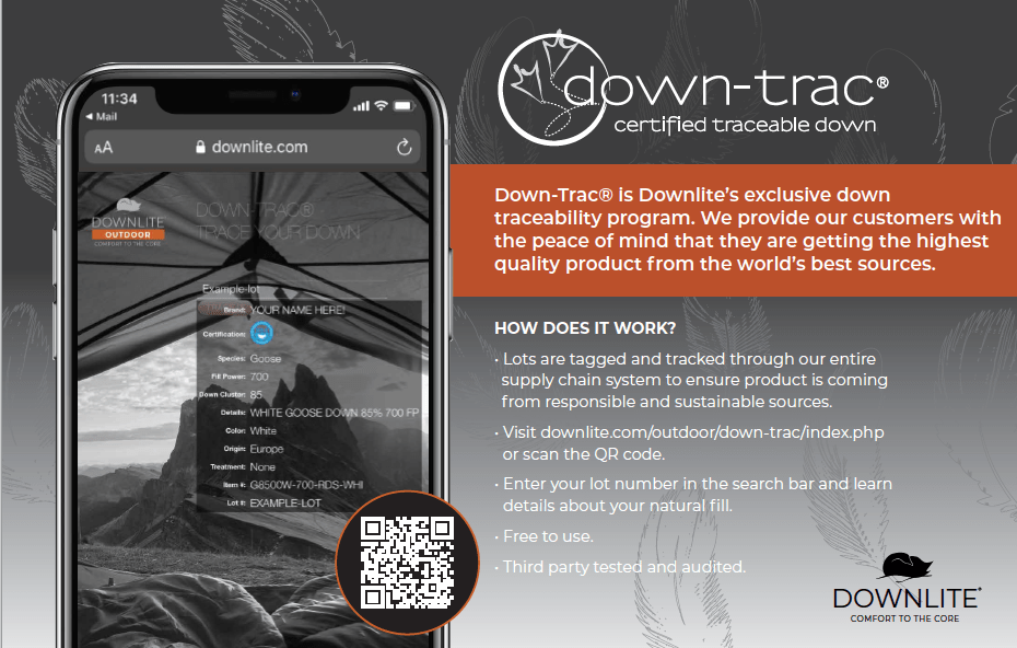 Downlite Outdoor Leads Advanced Sustainable Technical Methods with down